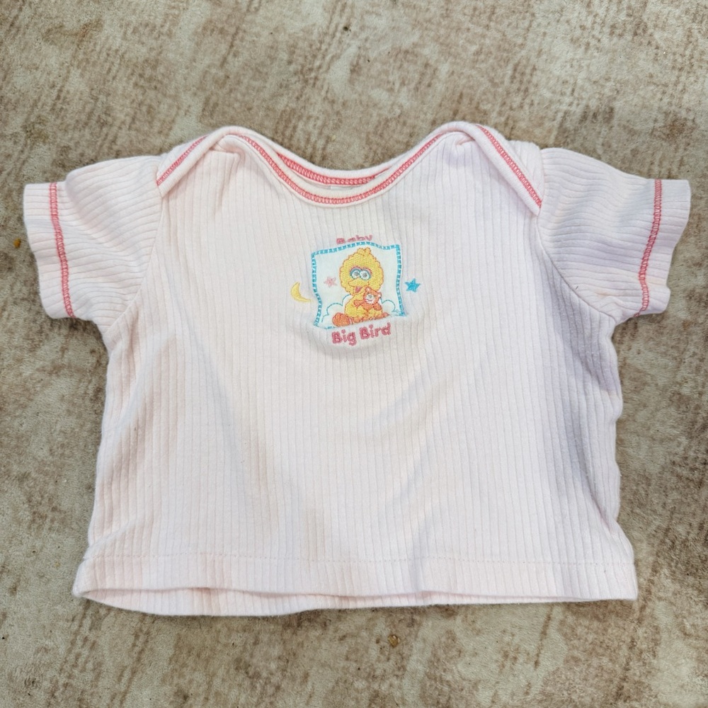 Sesame Street Light Pink Big Bird Tee